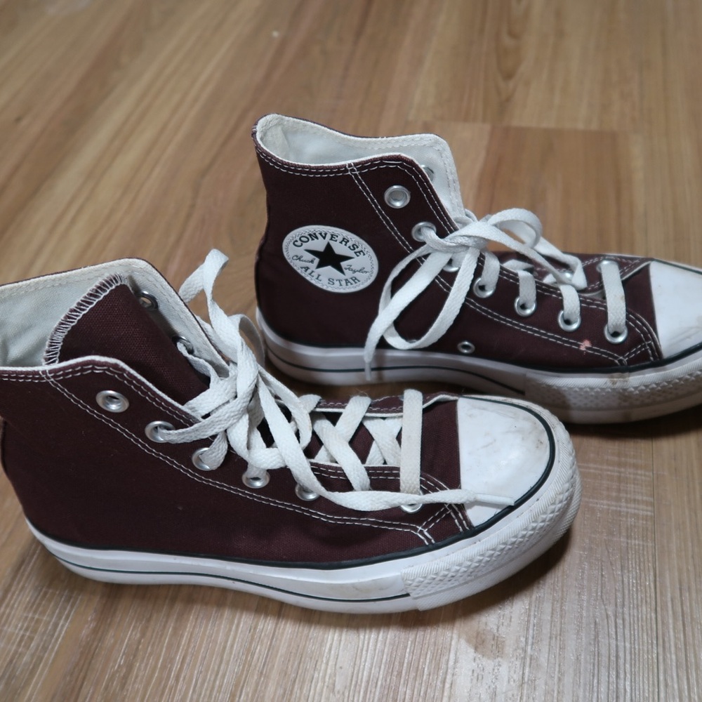 Converse Kids High-Top Sneakers - Maroon